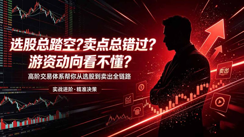 选股总踏空?卖点总错过?游资动向看不懂?高阶交易体系帮你从选股到卖出全链路(更新6月)-初遇资源网