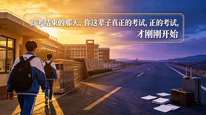 付费文章：高考结束的那天，你这辈子真正的考试，才刚刚开始-初遇资源网