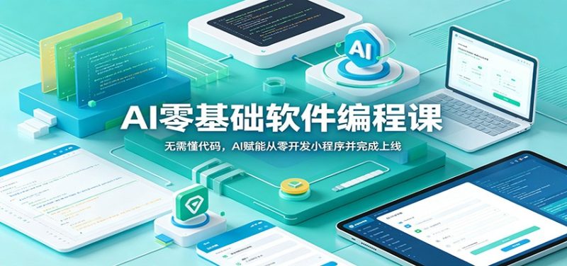 AI零基础软件编程课：无需懂代码，AI赋能从零开发小程序并完成上线-初遇资源网