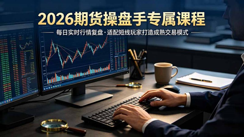 2026期货操盘手专属课程-更新6月，每日实时行情复盘，适配短线玩家打造成熟交易模式-初遇资源网