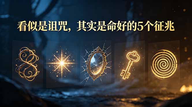付费文章：看似是诅咒，其实是命好的5个征兆-初遇资源网
