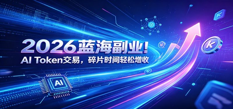 2026蓝海副业！AI Token交易，碎片时间轻松增收-初遇资源网
