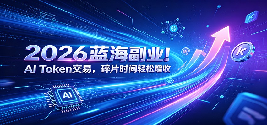 【福缘网创】2026蓝海副业！AI Token交易，碎片时间轻松增收 - 初遇资源网