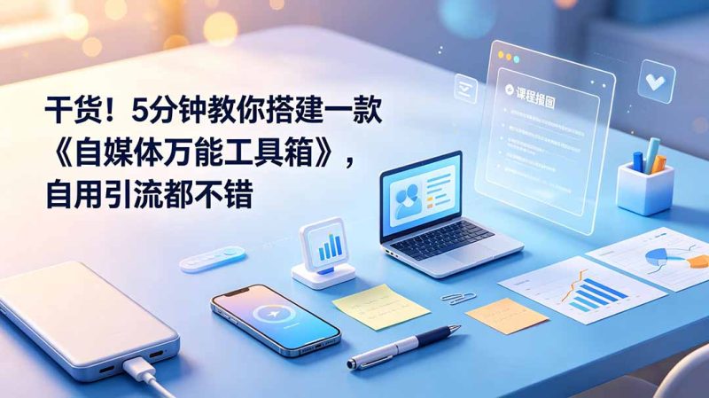 干货!5分钟教你搭建一款《自媒体万能工具箱》,自用引流都不错-初遇资源网