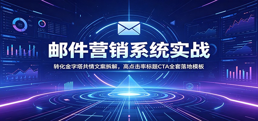 【福缘网创】邮件营销系统实战：转化金字塔共情文案拆解，高点击率标题CTA全套落地模板 - 初遇资源网