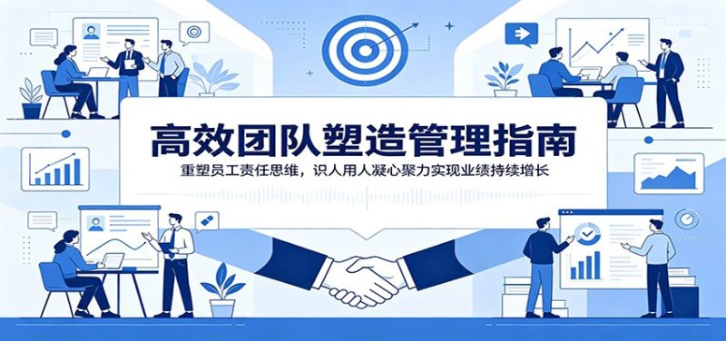 高效团队塑造管理指南:重塑员工责任思维,识人用人凝心聚力实现业绩持续增长-初遇资源网