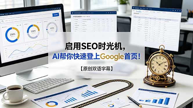 【中创网】启用SEO时光机，AI帮你快速登上Google首页！【原创双语字幕】 - 初遇资源网