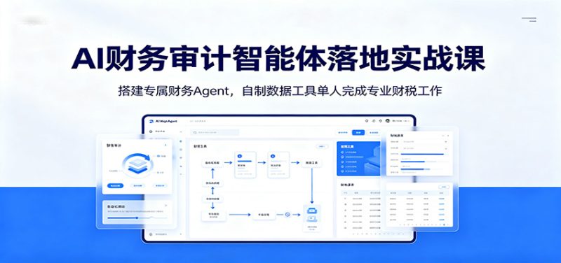 AI财务审计智能体落地实战课：搭建专属财务Agent，自制数据工具单人完成专业财税工作-初遇资源网