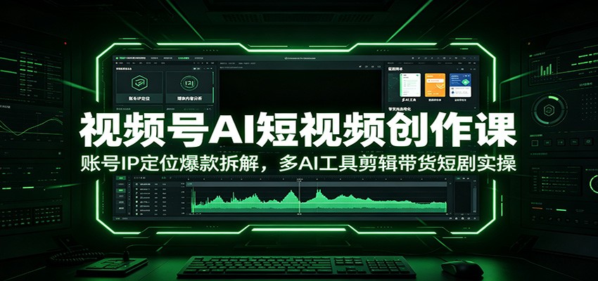 【福缘网创】视频号AI短视频创作课：账号IP定位爆款拆解，多AI工具剪辑带货短剧实操 - 初遇资源网