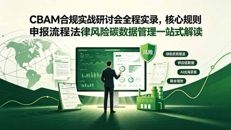 CBAM合规实战研讨会全程实录,核心规则申报流程法律风险碳数据管理一站式解读-初遇资源网