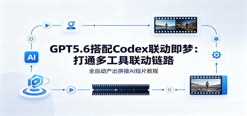 GPT5.6搭配Codex联动即梦：打通多工具联动链路，全自动产出拼接AI短片教程-初遇资源网