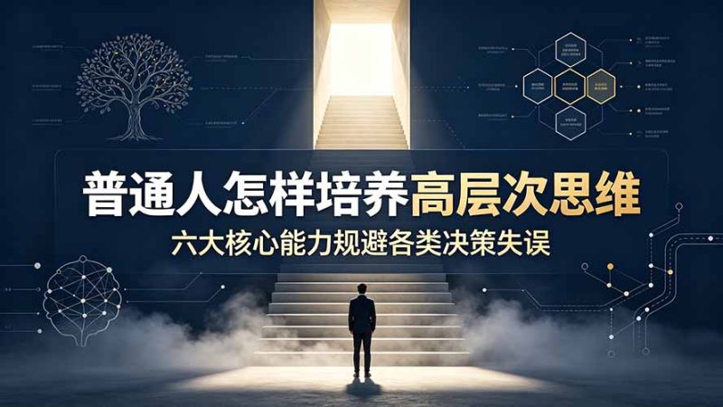 付费文章:普通人怎样培养高层次思维,六大核心能力规避各类决策失误-初遇资源网
