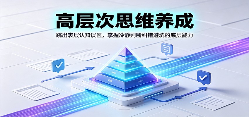 高层次思维养成：跳出表层认知误区，掌握冷静判断纠错避坑的底层能力 - 福缘网