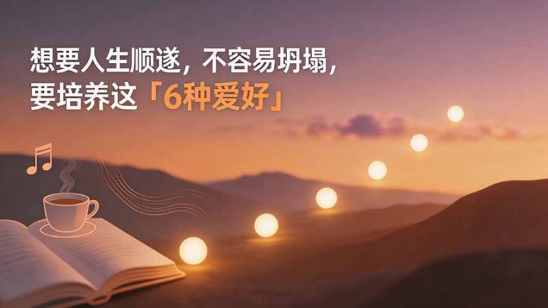 付费文章:想要人生顺遂,不容易坍塌,要培养这6种爱好-初遇资源网
