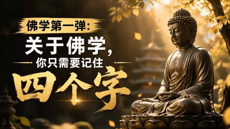 付费文章:佛学第一弹:关于佛学,你只需要记住四个字-初遇资源网