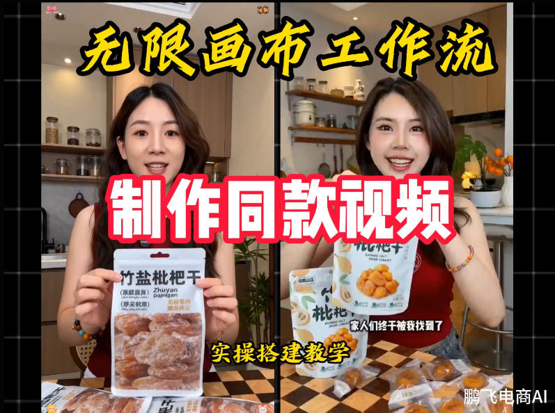 无限画布工作流一键复刻爆款带货视频,实操搭建,操作简单-初遇资源网