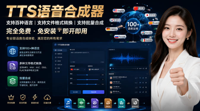 最新TTS配音,支持批量,支持文件格式转换,功能超多-初遇资源网
