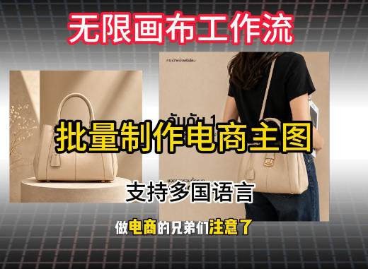 无限画布工作流搭建教程,一键电商主图批量制作,批量下载,支持多国语言-初遇资源网