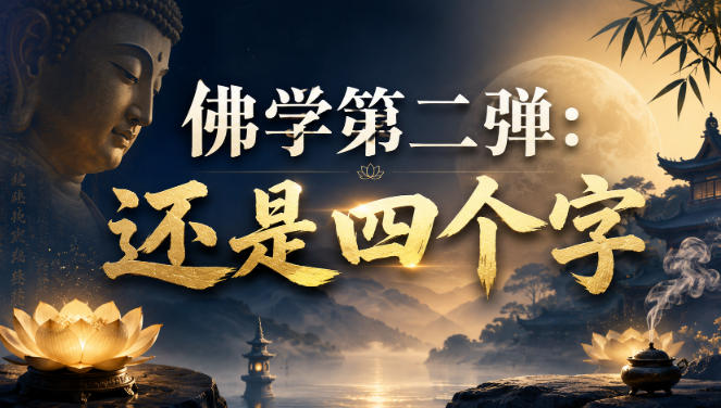 付费文章：佛学第二弹：还是四个字-初遇资源网