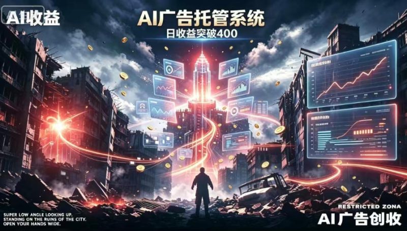 AI智能广告，全自动化运行，单日可达400+，小白新手0基础上手-初遇资源网