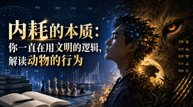 付费文章:内耗的本质:你一直在用文明的逻辑,解读动物的行为-初遇资源网