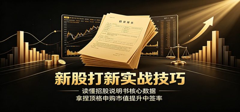 新股打新实战技巧:读懂招股说明书核心数据,拿捏顶格申购市值提升中签率-初遇资源网