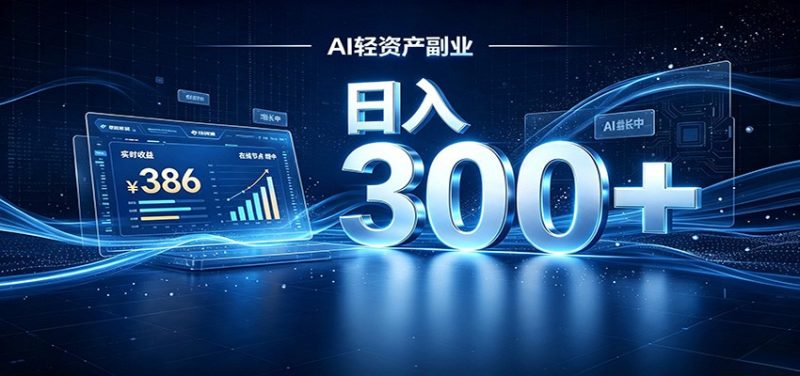 2026 AI轻资产风口,Token中转站小白可入局,日入300+-初遇资源网