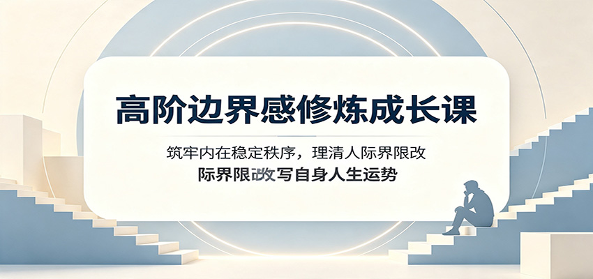 【福缘网创】高阶边界感修炼成长课：筑牢内在稳定秩序，理清人际界限改写自身人生运势 - 初遇资源网