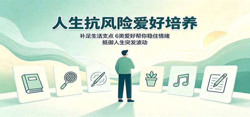 人生抗风险爱好培养:补足生活支点,6类爱好帮你稳住情绪,抵御人生突发波动-初遇资源网