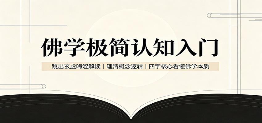 【福缘网创】佛学极简认知入门：跳出玄虚晦涩解读，理清概念逻辑，四字核心看懂佛学本质 - 初遇资源网