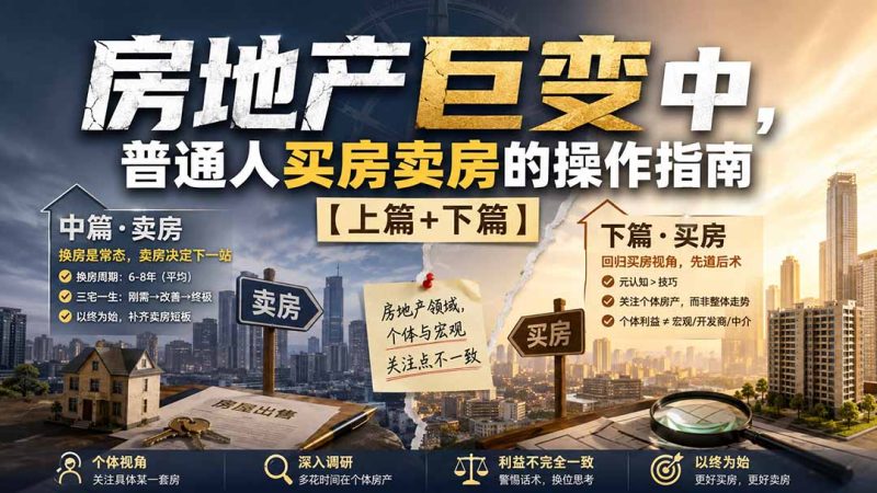 付费文章：房地产巨变中，普通人买房卖房的操作指南【上篇+下篇】-初遇资源网
