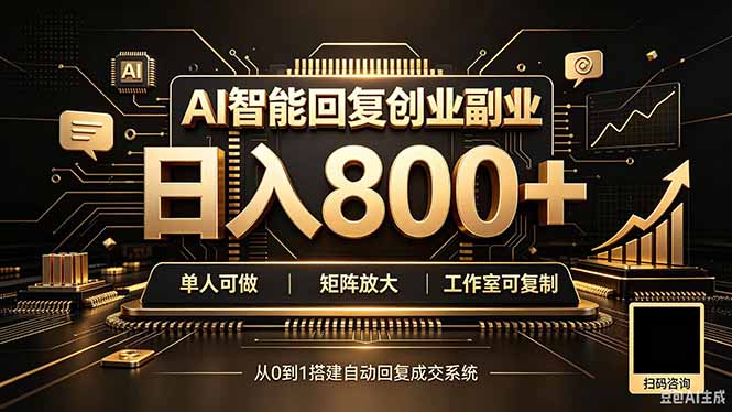 全自动AI挂机创业|个人副业→工作室全链路扶持-初遇资源网