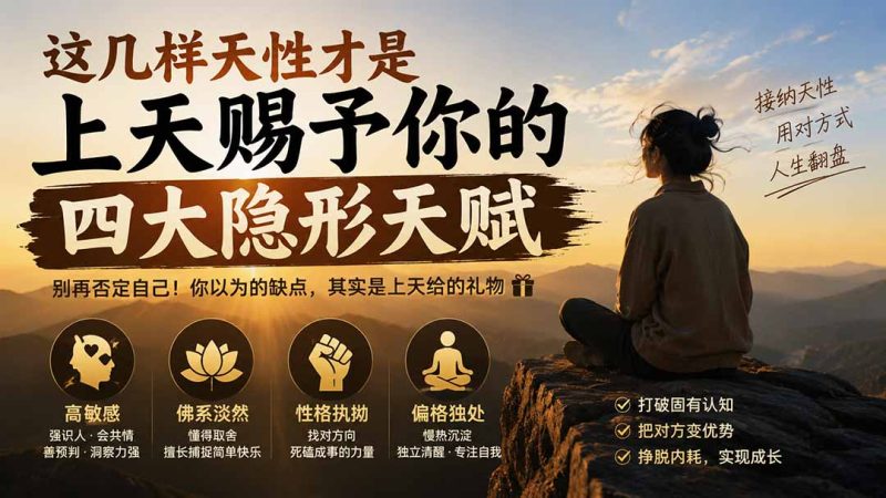 付费文章:这几样天性才是上天赐予你的四大隐形天赋-初遇资源网