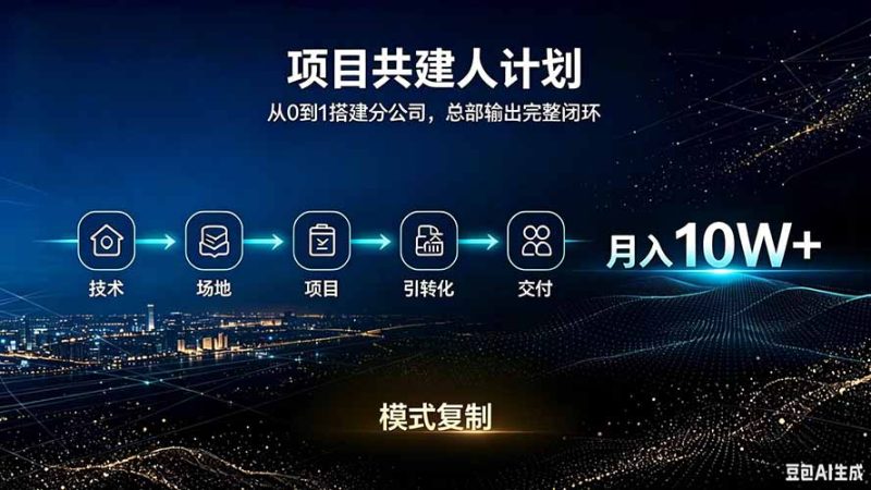 做项目被割了100w。半年翻身。 合伙人月入10W的收入计划-初遇资源网