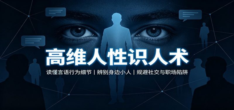 高维人性识人术:读懂言语行为细节,辨别身边小人,规避社交与职场陷阱-初遇资源网