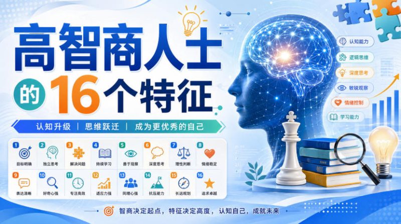 付费文章:高智商人士的16个特征-初遇资源网