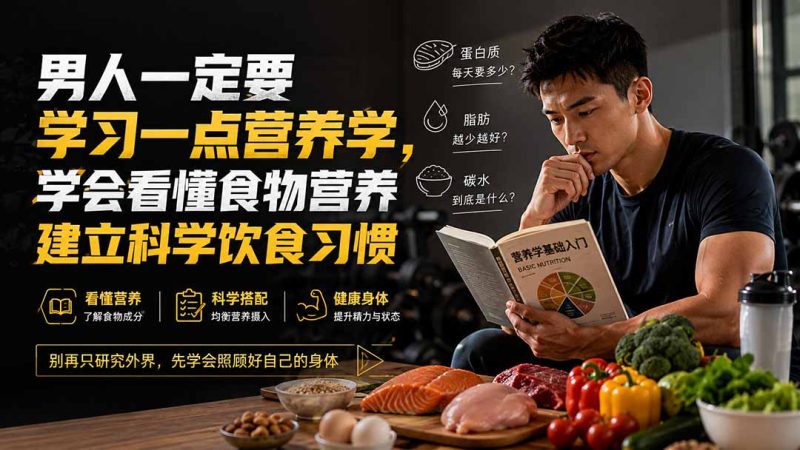 付费文章:男人一定要学习一点营养学,学会看懂食物营养建立科学饮食习惯-初遇资源网