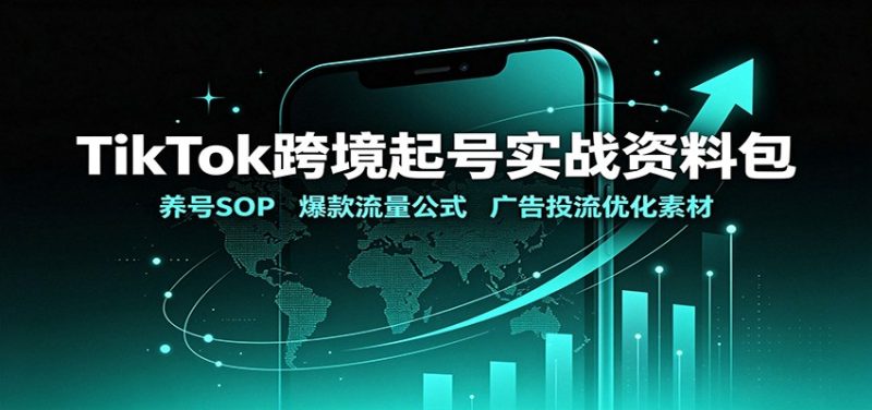 TikTok跨境起号实战资料包:养号SOP,爆款流量公式,广告投流优化素材-初遇资源网