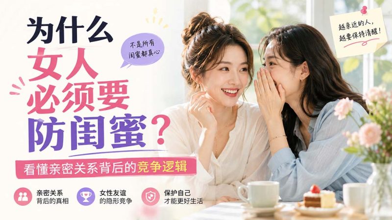 付费文章:为什么女人必须要防闺蜜?看懂亲密关系背后的竞争逻辑-初遇资源网