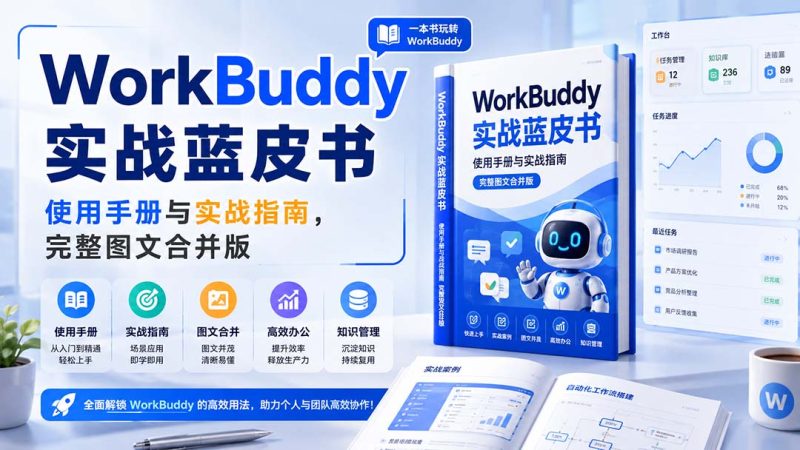 WorkBuddy实战蓝皮书，使用手册与实战指南，完整图文合并版-初遇资源网