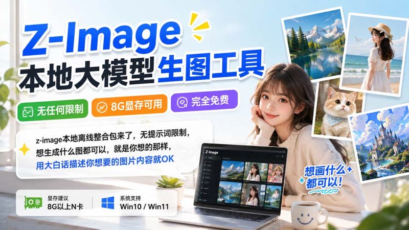 Z-Image本地大模型生图工具,无任何限制·8G显存可用·完全免费-初遇资源网