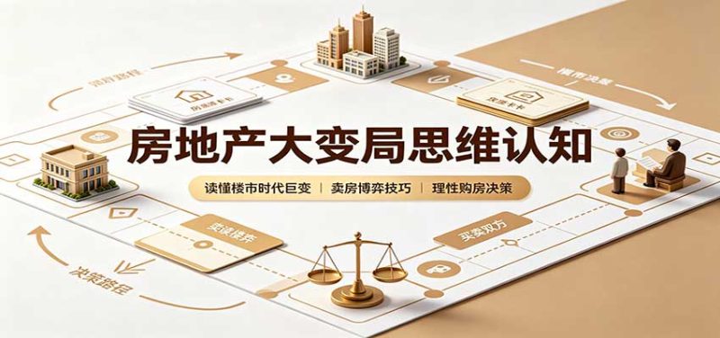 房地产大变局思维认知:读懂楼市时代巨变,卖房博弈技巧,理性购房决策-初遇资源网