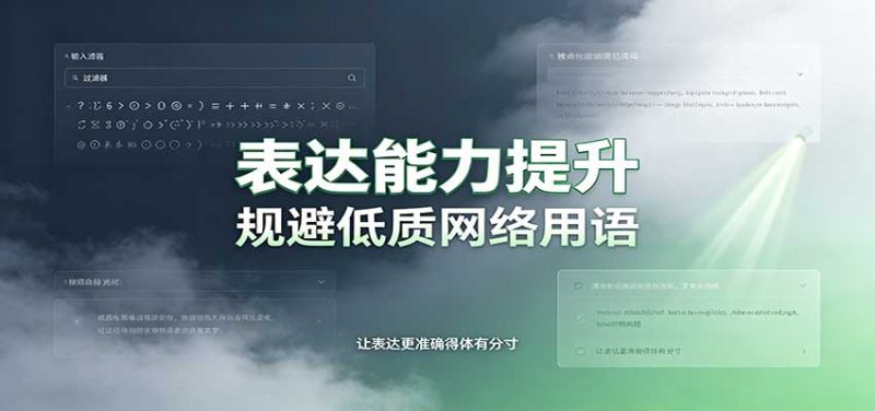 表达能力提升：语言塑造思想逻辑，规避低质网络用语，强化心智感知-初遇资源网