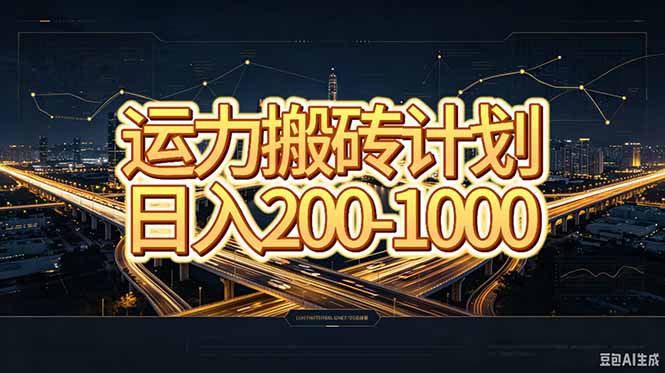 运力搬砖,风口项目。当日收益稳定200-1000。 每天仅需一小时,新人轻松上手。-初遇资源网