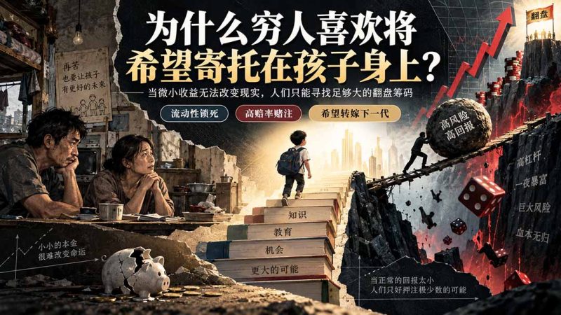 社群精品文章：为什么穷人喜欢将希望寄托在孩子身上？-初遇资源网