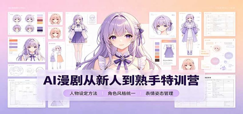 AI漫剧从新人到熟手特训营：剧本分镜创作，提示词模板，人物设定与工具资源-初遇资源网