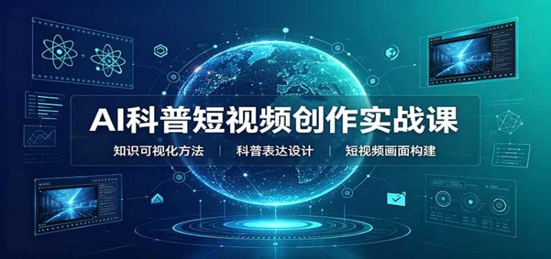 AI科普短视频创作实战课：配套要点文档，文案与视频提示词模板教学-初遇资源网
