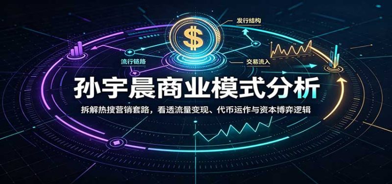 孙宇晨商业模式分析:拆解热搜营销套路,看透流量变现、代币运作与资本博弈逻辑-初遇资源网