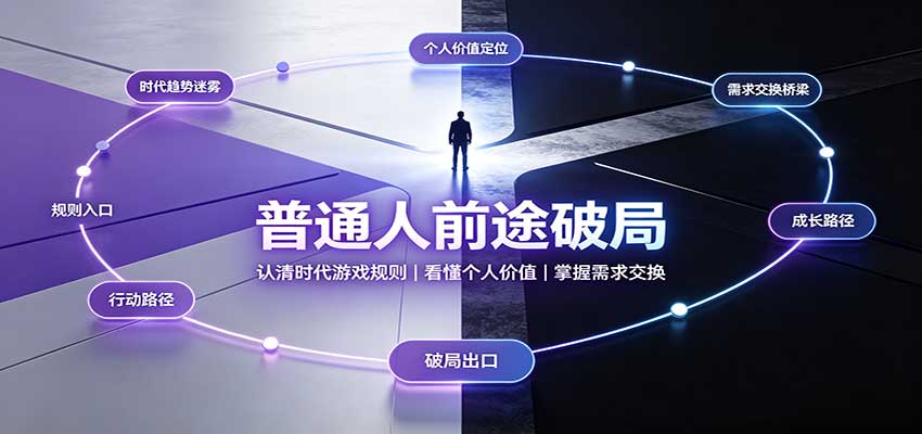普通人前途破局：认清时代游戏规则，掌握需求交换，看懂个人价值！ - 福缘网