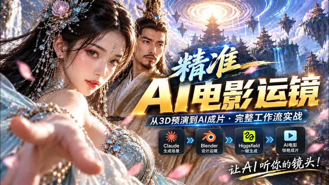 AI视频终于能精准运镜了！Claude + Blender + Higgsfield 免费插件实测 - 中创网